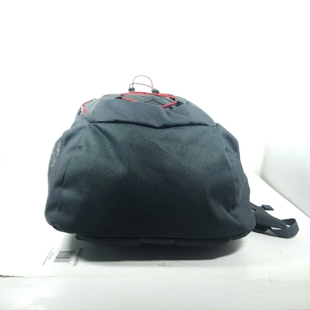 The North Face 29L Gray Red Company Logo Padded School Laptop Outdoor Backpack